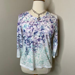 Chico's Size 2 long sleeve T